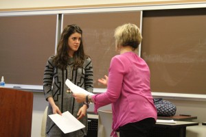 Counseling Students acting out a scene from Hamlet