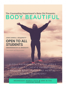 Poster of a woman on a hill with her arms raised