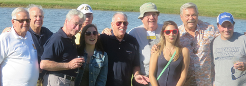 Classmates enjoyed Ferrante Winery in Geneva, Ohio. While there, they met the Baldarelli family from Hermitage, Pa. Three of the children are JCU graduates: Levio ’09, Lauren ’10, and Elise ’14.