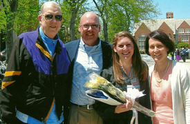 Three generations of Doyle JCU grads (from left): John ’62, Patrick ’87, Mary ’14, and Kathleen (Loftus) ’86 Doyle