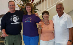 From left: Rick Rea, Dr. Melissa Rea, and Eileen (Phillips) and Pat Cataldo