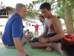 Fr. Kevin Conroy works with mentally ill people in Cambodia.