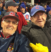Mason and Schweickert at Game 2 of the World Series