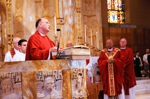 At the Celebrate the Spirit Mass in September 2008.